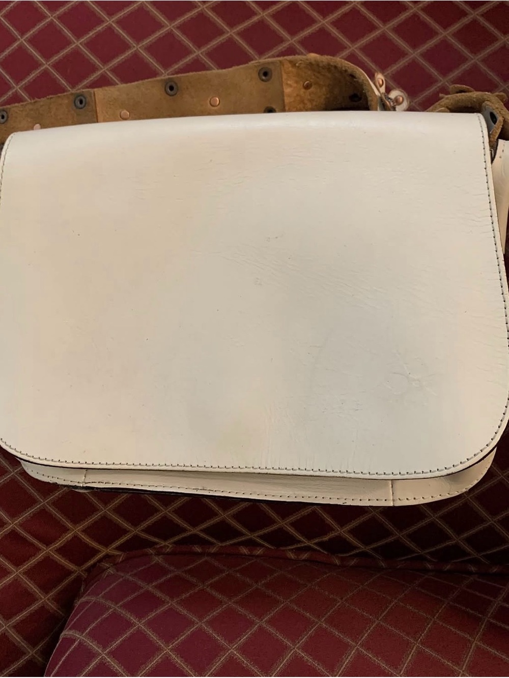 Patricia Nash White Leather Crossbody Bag - Women Bags